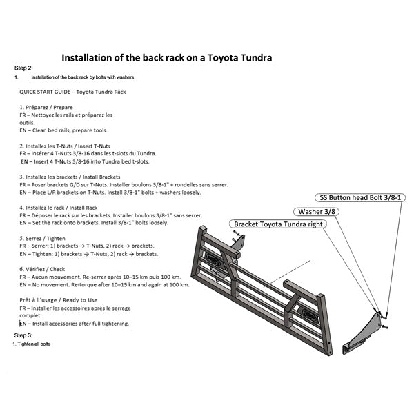 Bison Bumpers Support Fixation Grille (160345)