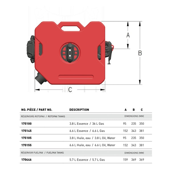 ROTOPAX 1 Gallon Containers (175100)
