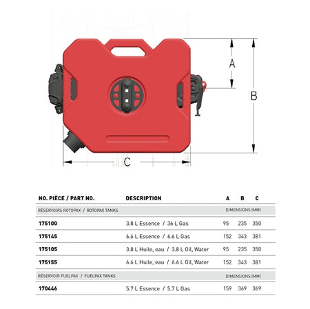 ROTOPAX 1 Gallon Containers (175100)