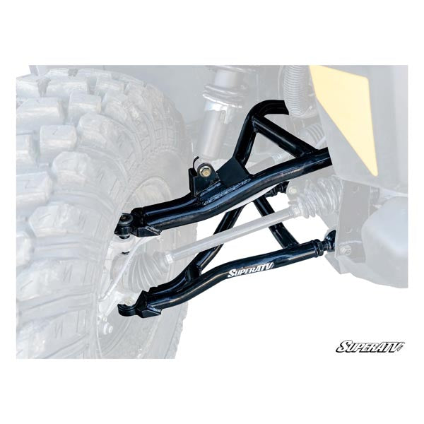 Bras triangulaires à déport avant de 2 po à garde au sol élevée SuperATV avec joints super robustes (AACADEF2HC001BSD02)