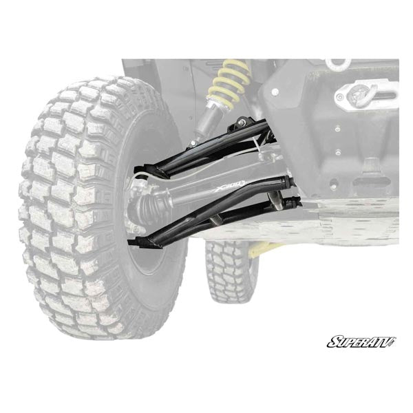Bras de suspension triangulaires SuperATV Atlas Pro 2" déportés vers l'avant avec rotules robustes (AA-CA-DEFXMR-001BS02)