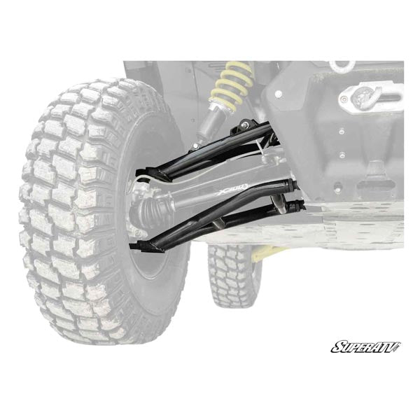 SuperATV Bras triangulaires avant déportés Atlas Pro 2" avec rotules Super Duty (AA-CA-DEFXMR001BSD02)