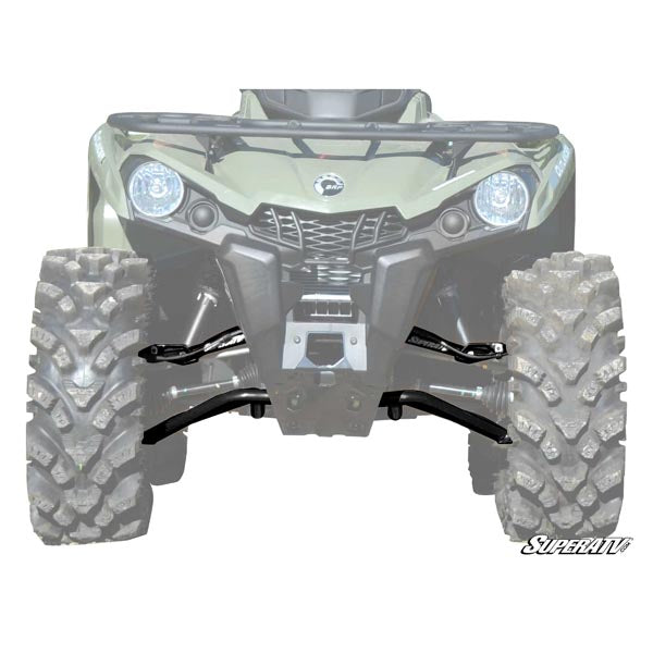 Bras de suspension avant à dégagement élevé SuperATV 1,5" avec joints Keller Per. (AA-CA-GEN2-1.5HCBK02)