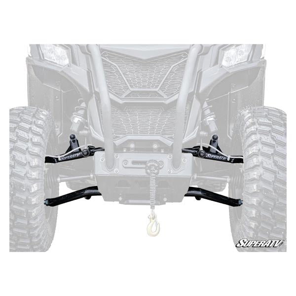 Bras de suspension avant à déport de 1,5 po et dégagement élevé SuperATV avec joints Keller Perf. (AA-CA-T-1.5-HC-BK-02)