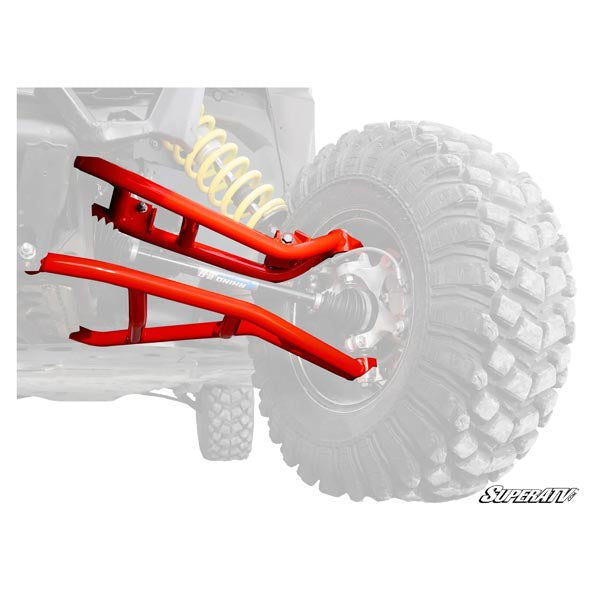 SuperATV High-Clearance A-Arms w/ Red Heavy Duty Ball Joints (AA-CA-X3-002-TU-BH14)