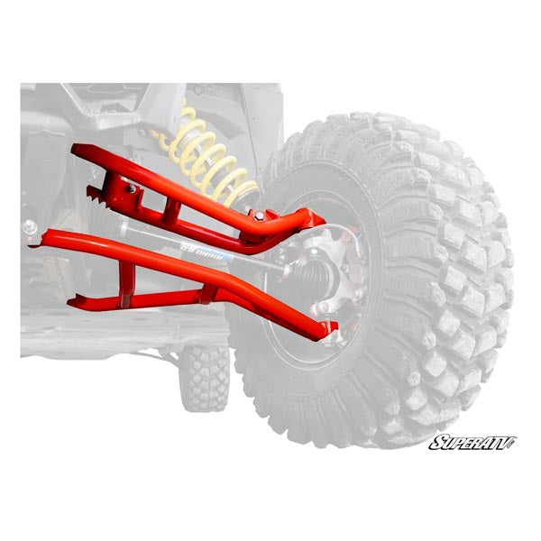 SuperATV High-Clearance A-Arms w/ Red Keller Performance Ball Joints (AA-CA-X3-002-TU-BK14)