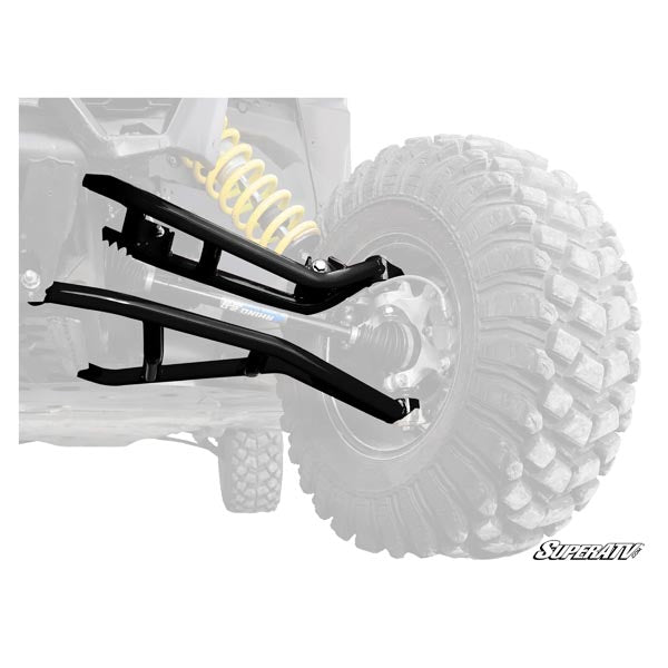 SuperATV High-Clearance A-Arms w/ Black Standard Duty Ball Joints (AA-CA-X3-002-TU-BS02)