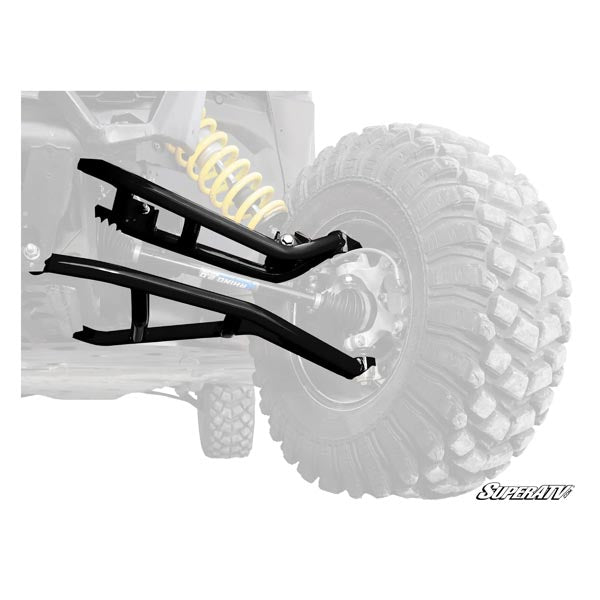 SuperATV High-Clearance A-Arms w/ Black Standard Duty Ball Joints (AA-CA-X3-002-TUBSD02)