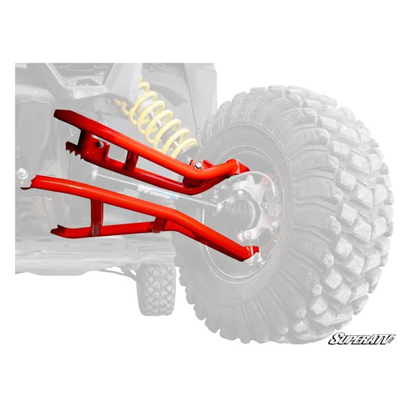 SuperATV High-Clearance A-Arms w/ Red Standard Duty Ball Joints (AA-CA-X3-002-TUBSD14)