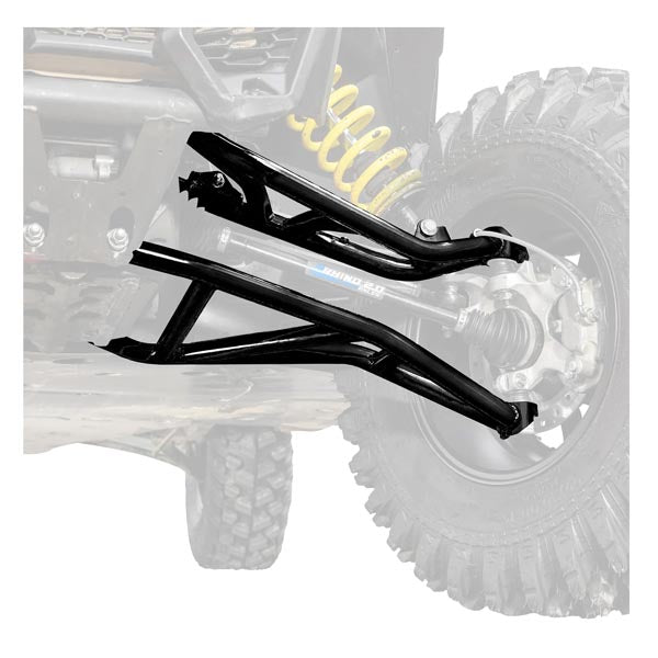 SuperATV High-Clearance 2" Forward Offset A-Arms w/ Keller Per. Ball Joints (AA-CA-X364OHC-BK-02)