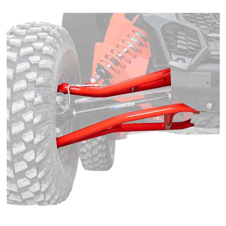 SuperATV Atlas Pro 2" Forward Offset A-Arms - Red w/ Super Duty Ball Joints (AACAX372OHC001BSD14)