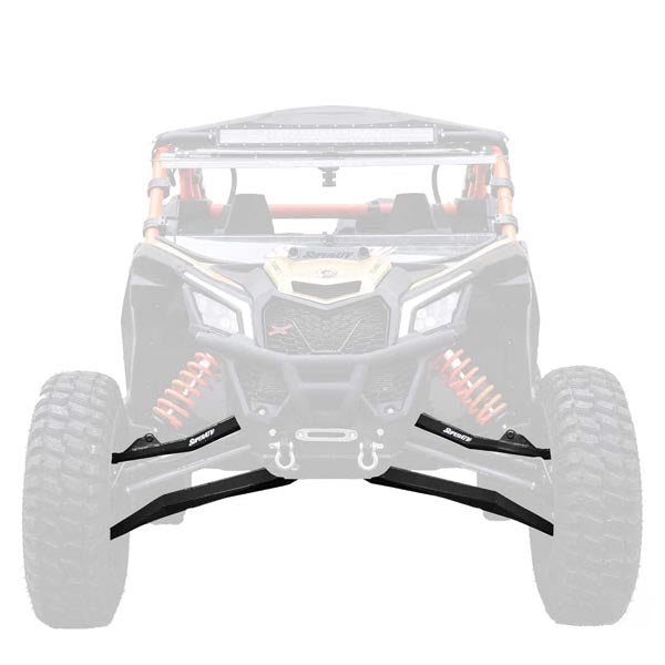 SuperATV High-Clearance Boxed Front A-Arms w/ Heavy Duty Ball Joints (AA-CA-X3RS-001BXBH02)