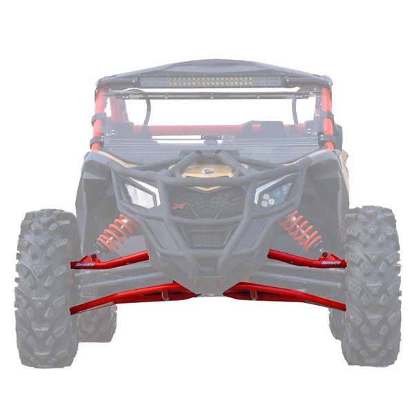 SuperATV High-Clearance A-Arms - Black w/ Heavy-Duty Ball Joints (AA-CA-X3RS-002HCBH14)
