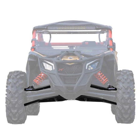 SuperATV High-Clearance A-Arms - Black w/ Standard Duty Ball Joints (AA-CA-X3RS-002HCBS02)
