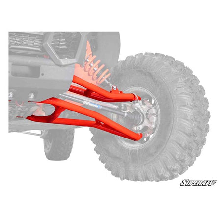 SuperATV Atlas Pro A-Arms - Red w/ Super Duty Ball Joints (AACAX3RS003HCBSD14)