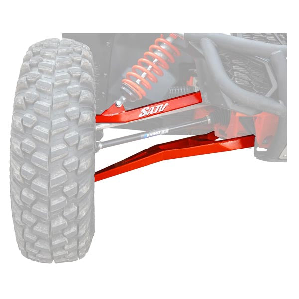 SuperATV Sidewinder A-Arms - Red w/ Keller Perf. Ball Joints (AA-CA-X3XRS1.5SSBK14)