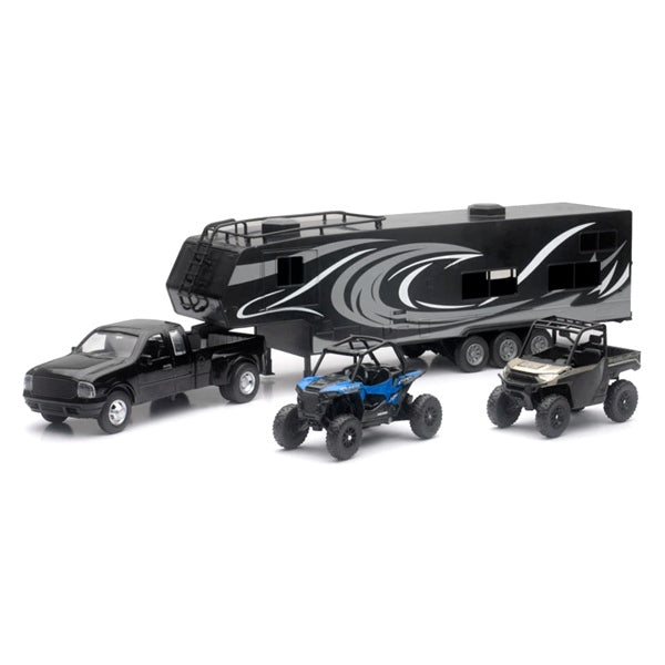 New Ray Toys Scale Model - Truck Toy Hauler with Polaris ATV (202881)