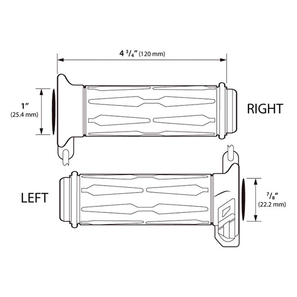 Koso Heated Grips Apollo - 1" + 7/8" (205332)