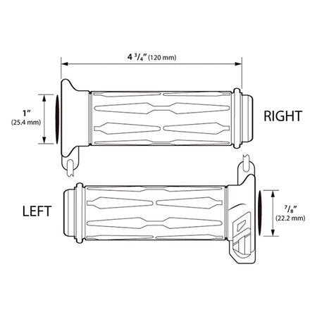 Koso Heated Grips Apollo - 1" + 7/8" (205332)