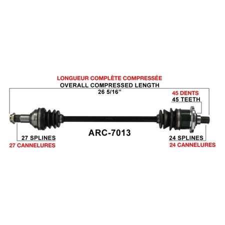TrakMotive Complete Axle (216056)