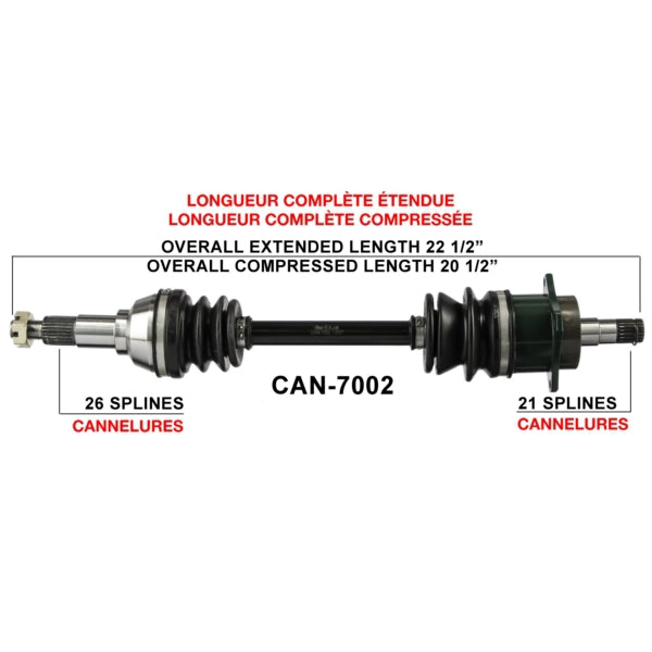TrakMotive Complete Axle (216062)
