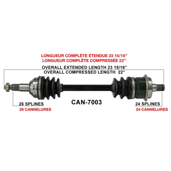 TrakMotive Cardan complet (216063)