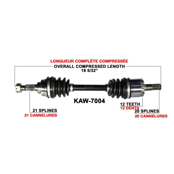TrakMotive Complete Axle (216082)