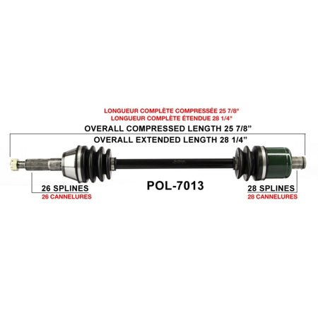 TrakMotive Complete Axle (216119)