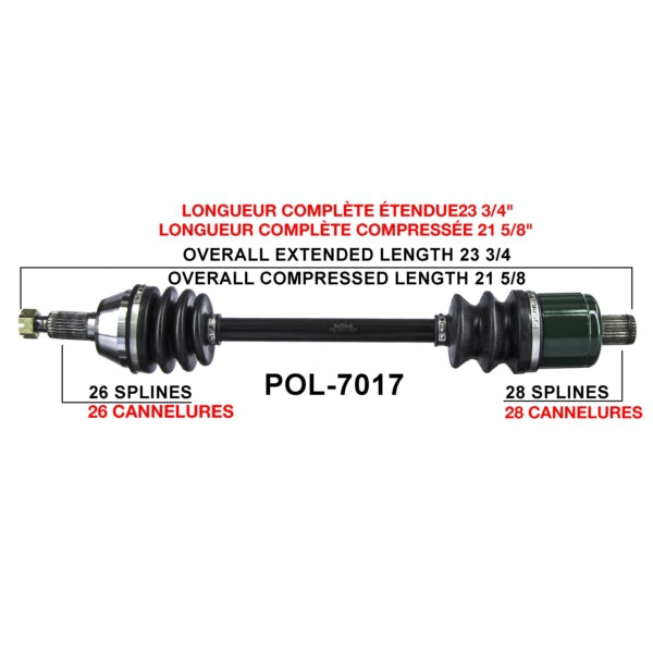 TrakMotive Complete Axle (216123)