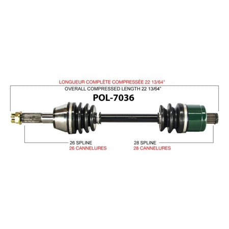 TrakMotive Complete Axle (216140)