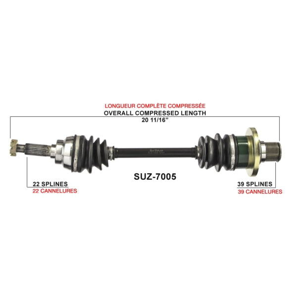 TrakMotive Complete Axle (216145)