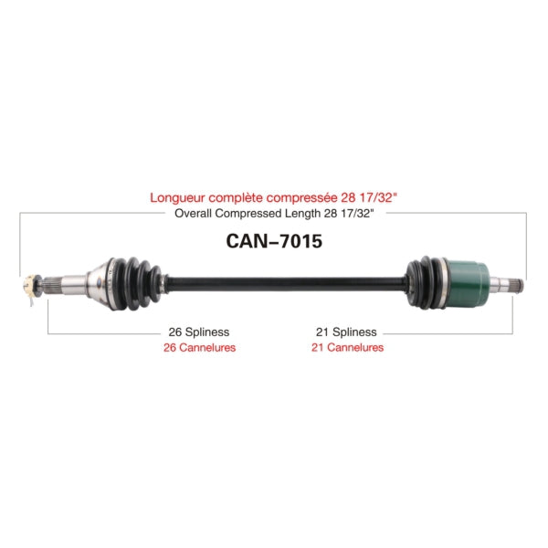 TrakMotive Complete Axle (216235)