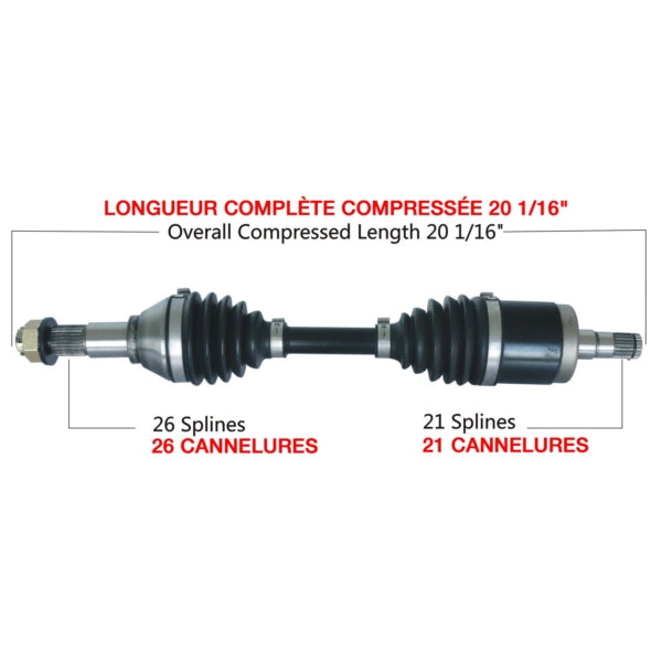 TrakMotiveHD Complete HD Axle (216311)