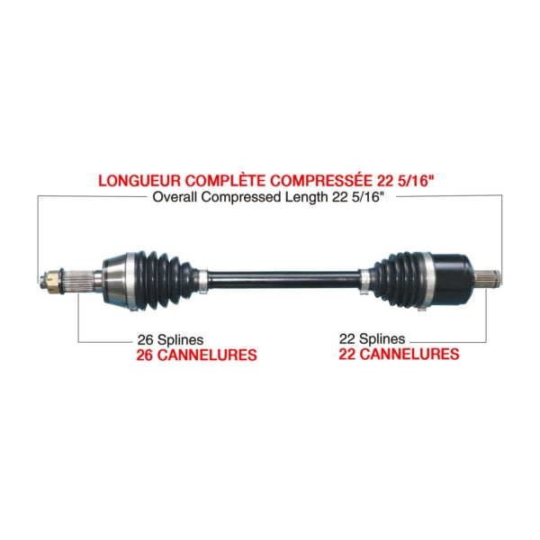 TrakMotiveHD Complete HD Axle (216505)