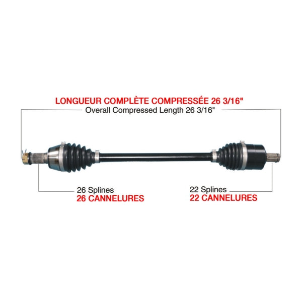 TrakMotiveHD Complete HD Axle (216514)