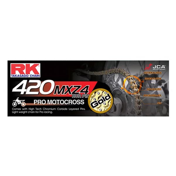 RK MXZ4 Supercross Racing Chain - Non-Sealed