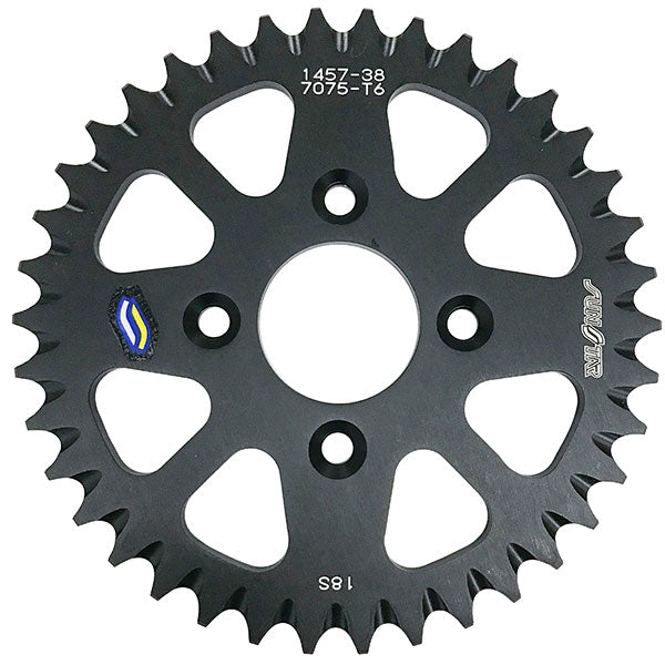 SUNSTAR WORKS TRIPLESTAR PIGNONS ARRIÈRE EN ALUMINIUM (5-145738BK)