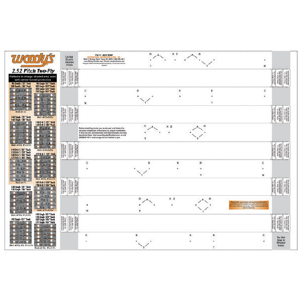 Woody's 252T Template (252T-TEMP)