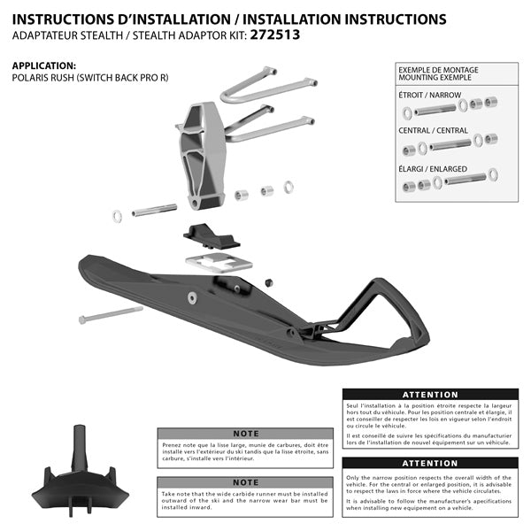 Kimpex Stealth Ski Adaptor (272513)