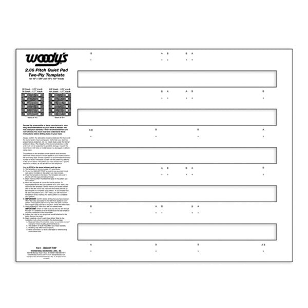 Woody's 286 Quiet Pad Template (286QUIET-TEMP)