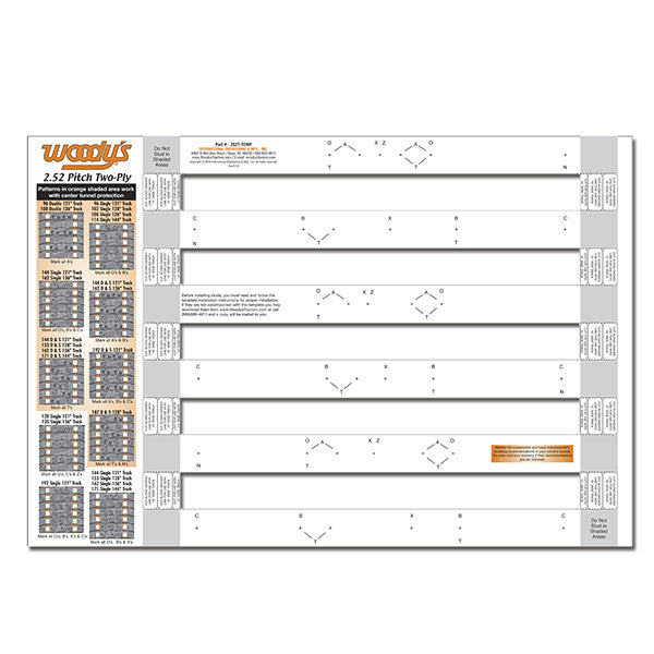 Woody's 286T Template (286T-TEMP-2)