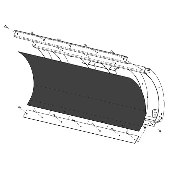 KFI Replacement Pro-Poly Plow Blade Face Sheet (105858-R)