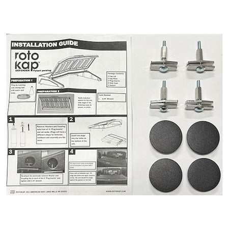 RotoKap Defender Mount Kit excludes rubber gasket (3041735A)