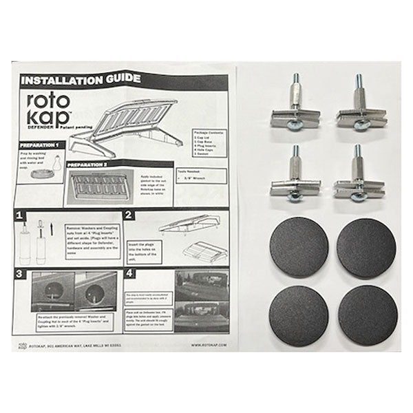 RotoKap Defender Mount Kit excludes rubber gasket (3041735A)