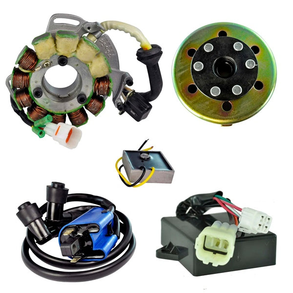 Kimpex HD Stator 200W, Regulator, CDI Box, Coil and Flywheel (345589)