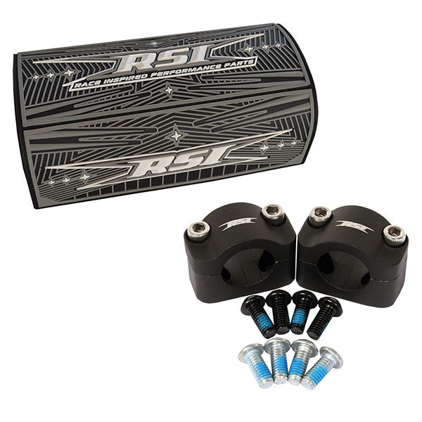 KIT DE SERRAGE DE GUIDON SURDIMENSIONNÉ 1 1/8" RSI AVEC COUSSIN DE BARRE (OC-1-BKIT)