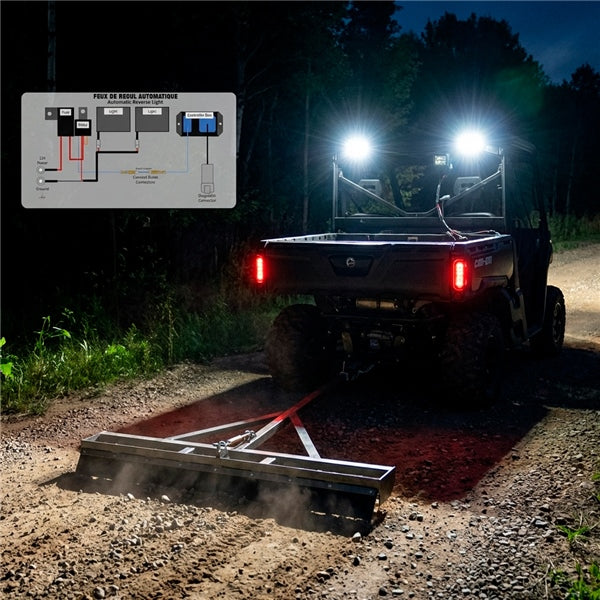 Straightline Ensemble de feux de recul SmartWire Premium - Avec lumière (384533)