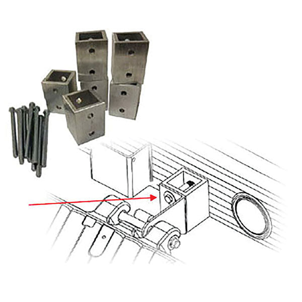CALIBER V-FRONT RAMP SHIELD ADAPTER KIT ALUMA/SLEDBED (CA0209)