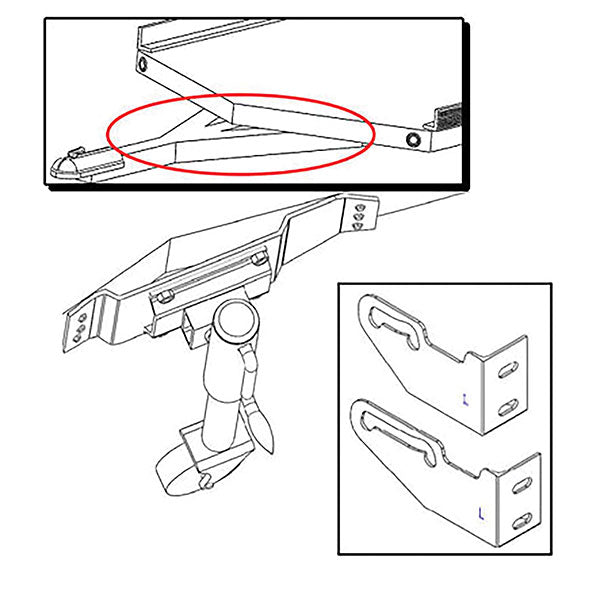 CALIBER V-FRONT RAMP SHIELD ADAPTER KIT TRITON DOUBLE-AXLE (CA0212)