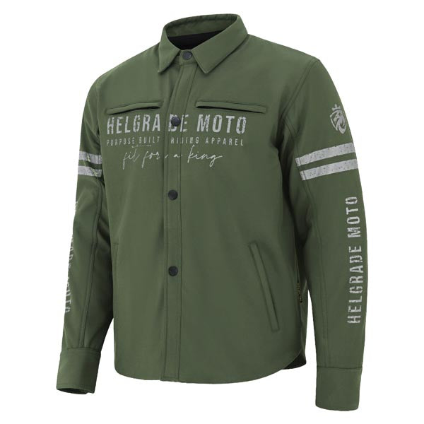 Helgrade Men's Hawke Stretch Poly Moto Shirt